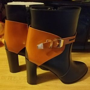 Faux Leather Ankle boots